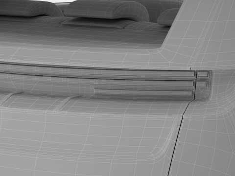 Generic Modern Compact Car 3D Model