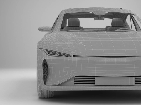 Generic Modern Coupe 3D Model