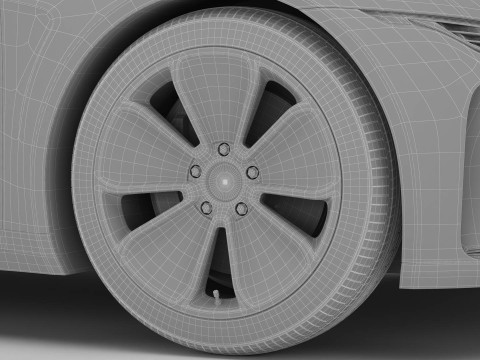 Generic Modern Coupe 3D Model