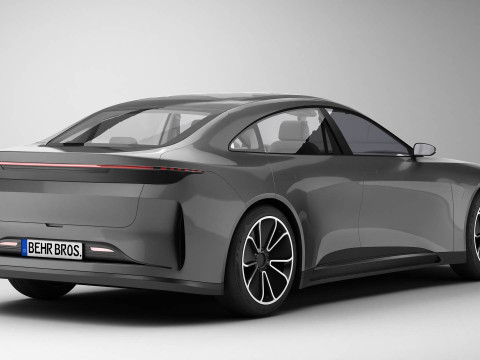 Generic Modern Coupe 3D Model