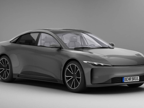 Generic Modern Coupe 3D Model