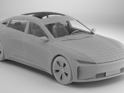 Generic Modern Coupe 3D Model
