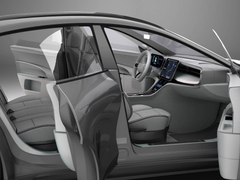Generic Modern Coupe 3D Model