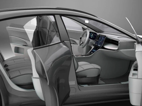 Coup&eacute; moderna generica Modello 3D