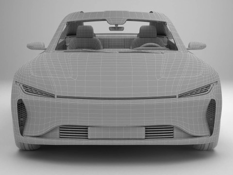 Generic Modern Coupe 3D Model