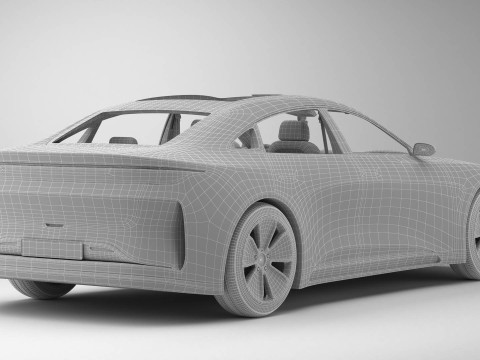 Generic Modern Coupe 3D Model