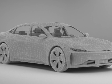 Generic Modern Coupe 3D Model
