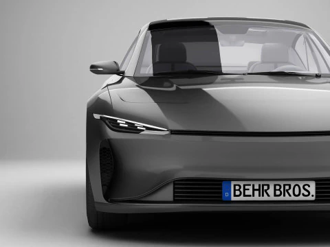 Coup&eacute; moderna generica Modello 3D