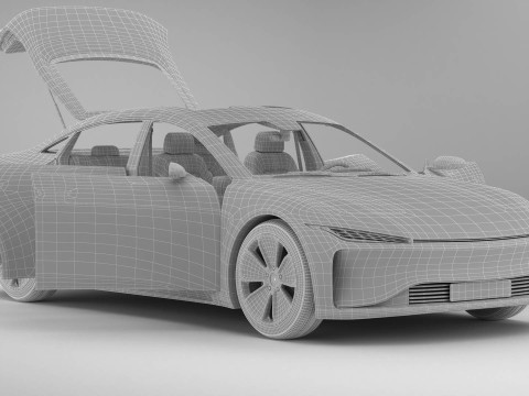 Generic Modern Coupe 3D Model