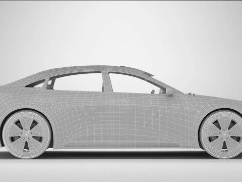 Coup&eacute; moderna generica Modello 3D