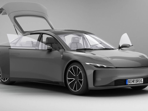 Generic Modern Coupe 3D Model