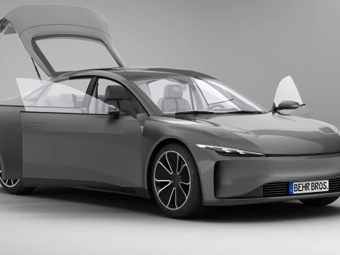 Coup&eacute; moderna generica Modello 3D