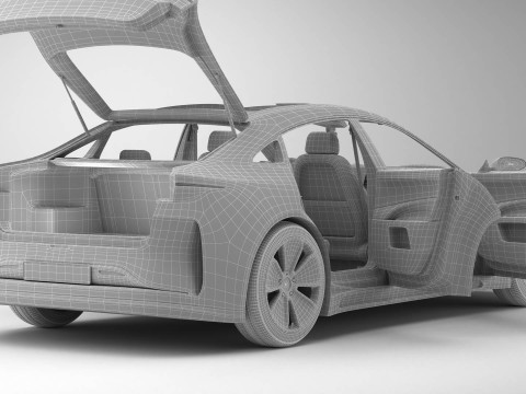 Generic Modern Coupe 3D Model