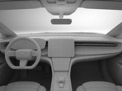 Coup&eacute; moderna generica Modello 3D