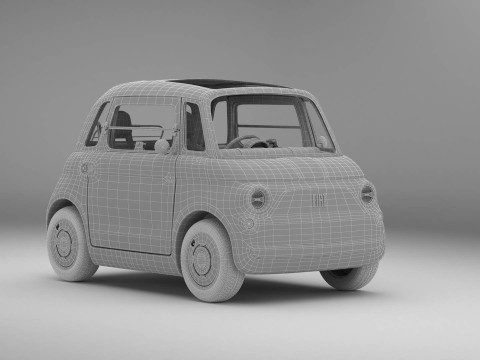 Fiat Topolino 2024 3D 模型