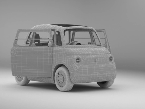 Fiat Topolino 2024 3D 模型