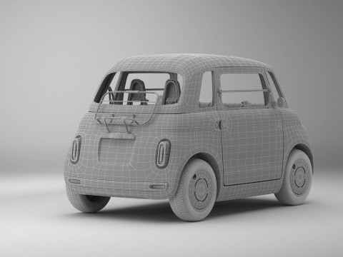 Fiat Topolino 2024 3D 模型
