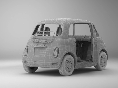 Fiat Topolino 2024 3D 模型