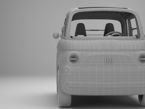 Fiat Topolino 2024 3D 模型