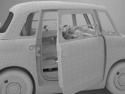 Fiat Topolino 2024 3D 模型