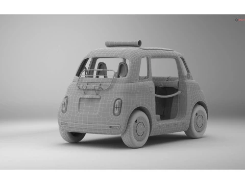 Fiat Topolino Dolcevita 2024 3D Model