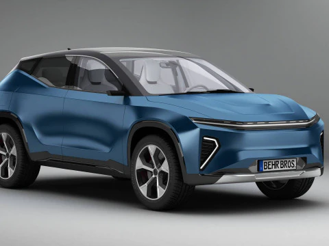 Generic Modern SUV 3D Model