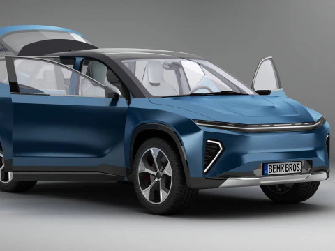 Generic Modern SUV 3D Model