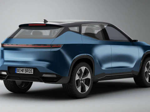 Generic Modern SUV 3D Model