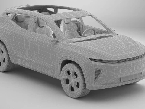 Generic Modern SUV 3D Model