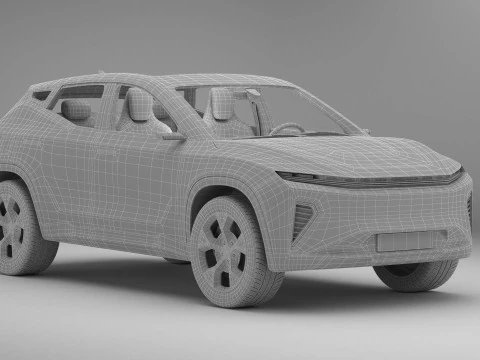 Generic Modern SUV 3D Model