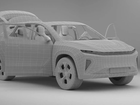 Generic Modern SUV 3D Model