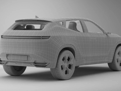 Generic Modern SUV 3D Model