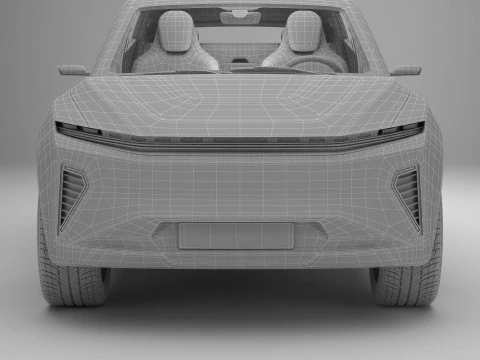 Generic Modern SUV 3D Model
