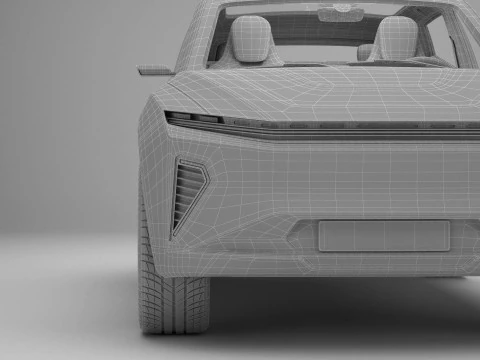 Generic Modern SUV 3D Model