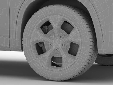Generic Modern SUV 3D Model