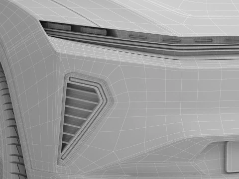 Generic Modern SUV 3D Model