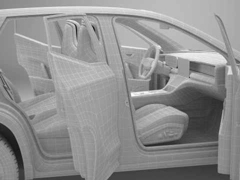 Generic Modern SUV 3D Model