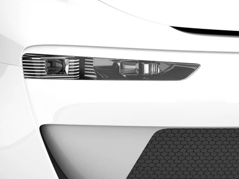 Auto compatta EV del futuro generico Modello 3D