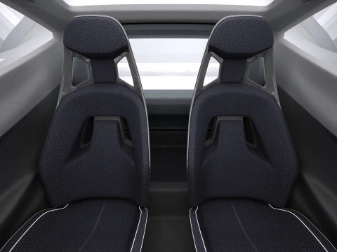 Auto compatta EV del futuro generico Modello 3D