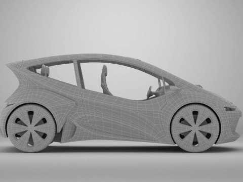 Generic Future EV Compact Car Modelo 3D