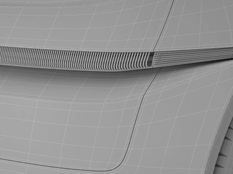 Auto compatta EV del futuro generico Modello 3D