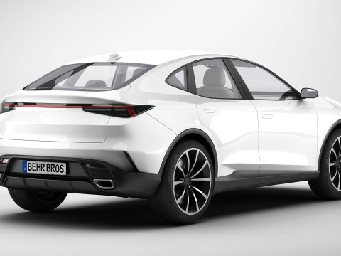 Generic Modern Upper Class SUV Coupe 3D 模型