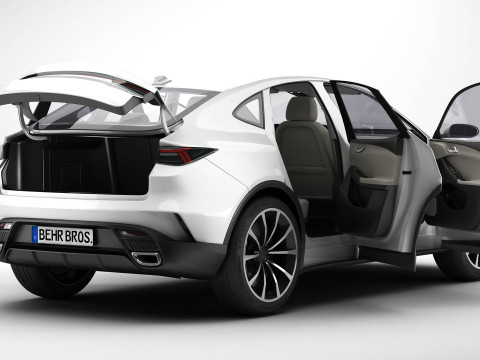 Generic Modern Upper Class SUV Coupe 3D 模型