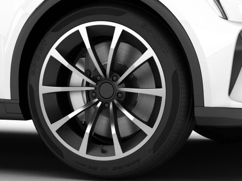 Coup&eacute; SUV moderno generico di classe superiore Modello 3D