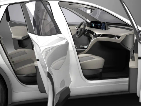 Coup&eacute; SUV moderno generico di classe superiore Modello 3D