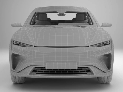 Coup&eacute; SUV moderno generico di classe superiore Modello 3D