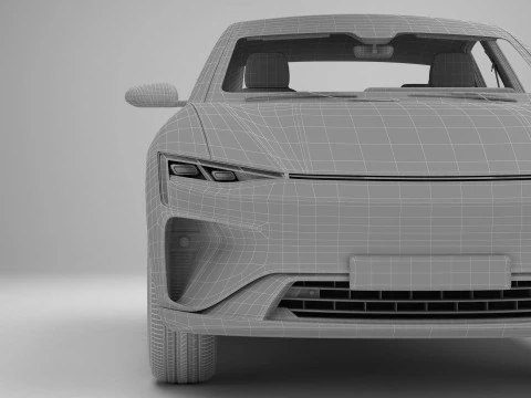 Coup&eacute; SUV moderno generico di classe superiore Modello 3D
