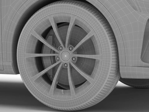 Coup&eacute; SUV moderno generico di classe superiore Modello 3D