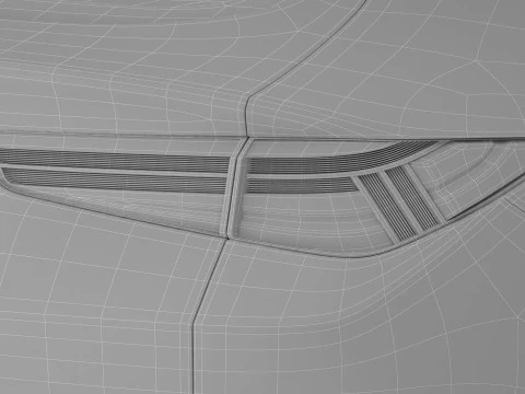 Coup&eacute; SUV moderno generico di classe superiore Modello 3D