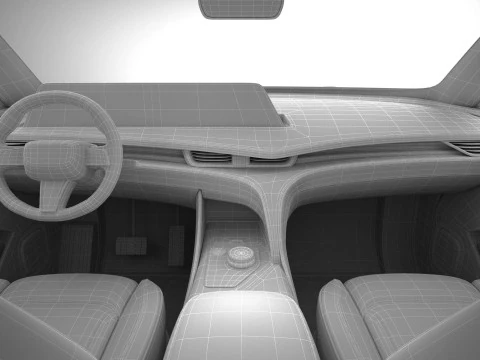 Coup&eacute; SUV moderno generico di classe superiore Modello 3D